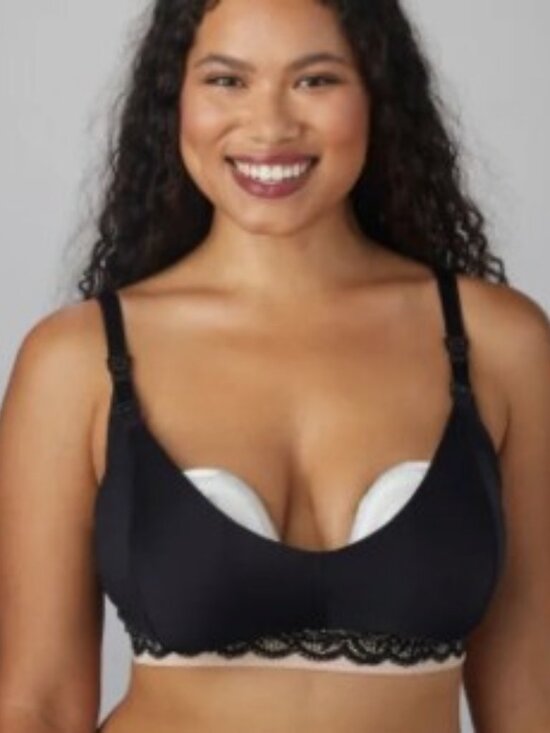 Willow Other - Willow Brand Women's size Medium Luxe Pumping Bra Black Lace Wearable Pump Bra